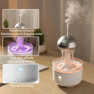شبیه ساز باران_ دستگاه بخور سرد عروس دریایی نسخه جدید مدل V73 برند Dynamic jellyfish Aromatherapy Machine