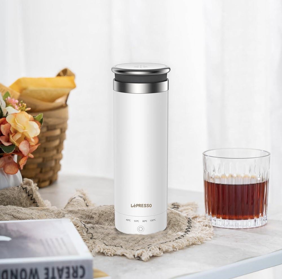 کتری گرمکن_ بطری گرمکن برقی LePresso ThermiQ Electric Heating Bottle (مدل LPCFFM0007) یک فلاسک و بطری برقی