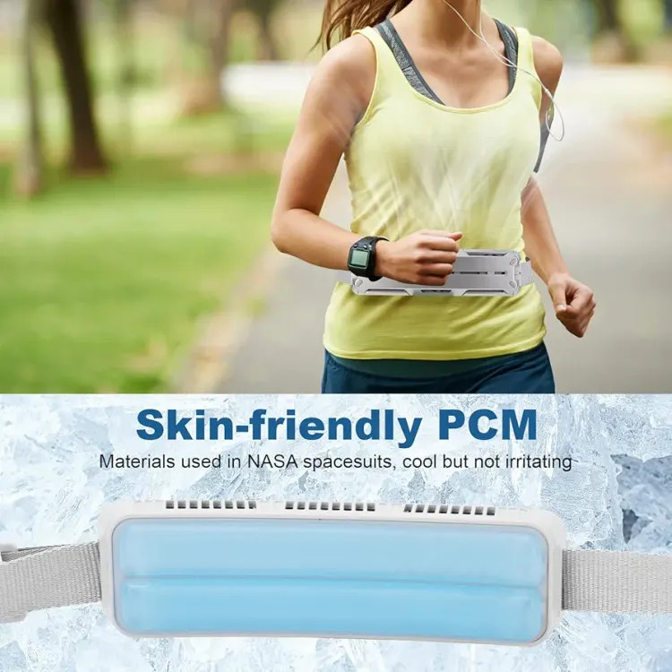 پنکه کمری پوشیدنی F79 دو فن با کمپرس سرمایشی Ice Compress