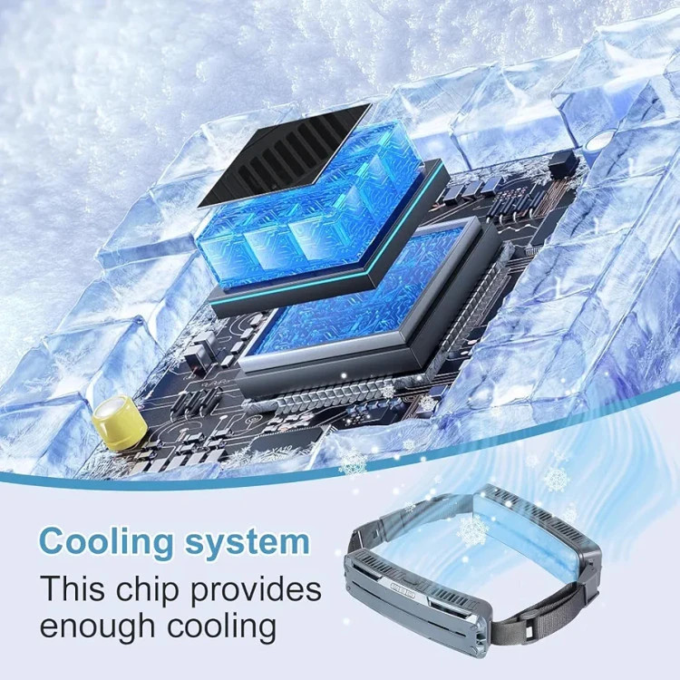 پنکه کمری پوشیدنی F79 دو فن با کمپرس سرمایشی Ice Compress